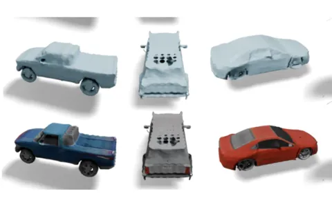 Teaser figure from “SYM3D: Canonicalizing Triplanes via Symmetry for Single-View 3D Learning”